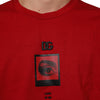 Dolce & Gabbana Red Logo Eye Print Cotton Short Sleeve T-shirt