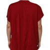 Dolce & Gabbana Maroon LogoCrown Cotton Half Sleeve T-shirt