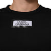 Dolce & Gabbana Black DGRoyals Cotton Men Crew Neck IT T-shirt