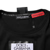 Dolce & Gabbana Black DGRoyals Cotton Men Crew Neck IT T-shirt