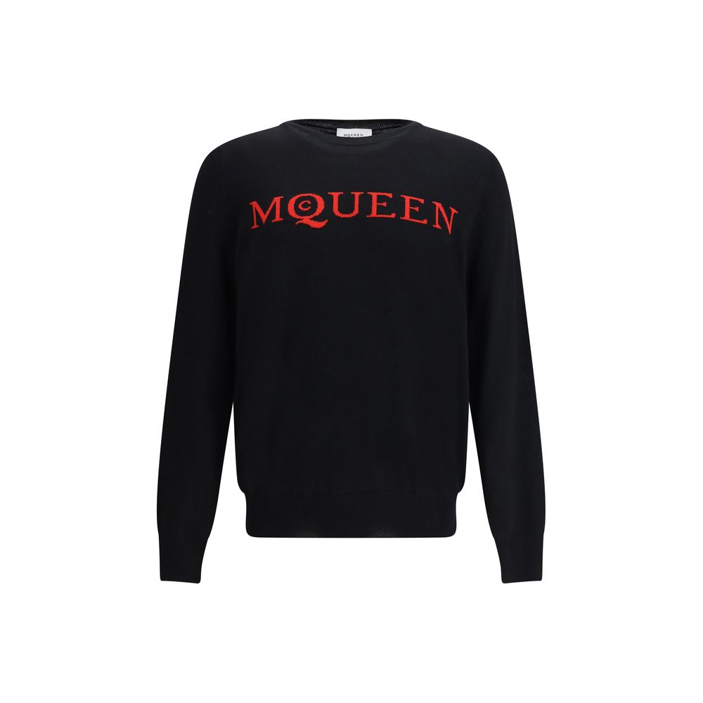 Alexander McQueen Schwarzes Woll-Sweatshirt