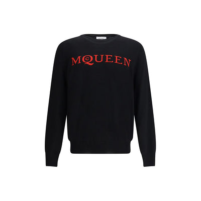 Alexander McQueen Schwarzes Woll-Sweatshirt
