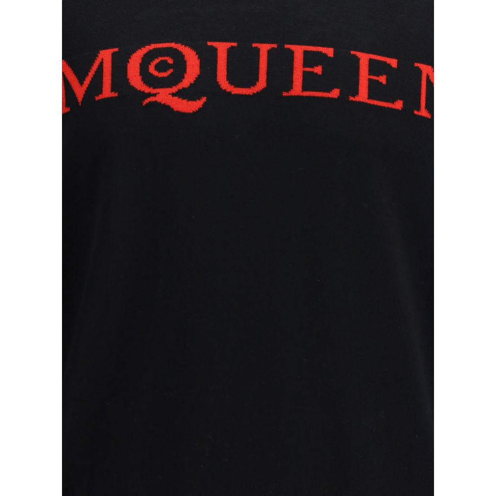 Alexander McQueen Schwarzes Woll-Sweatshirt