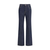 Alexander McQueen Jeans aus blauer Baumwolle mit geradem Bein