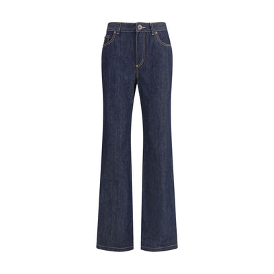Alexander McQueen Jeans aus blauer Baumwolle mit geradem Bein