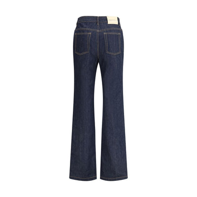 Alexander McQueen Jeans aus blauer Baumwolle mit geradem Bein
