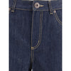 Alexander McQueen Jeans aus blauer Baumwolle mit geradem Bein