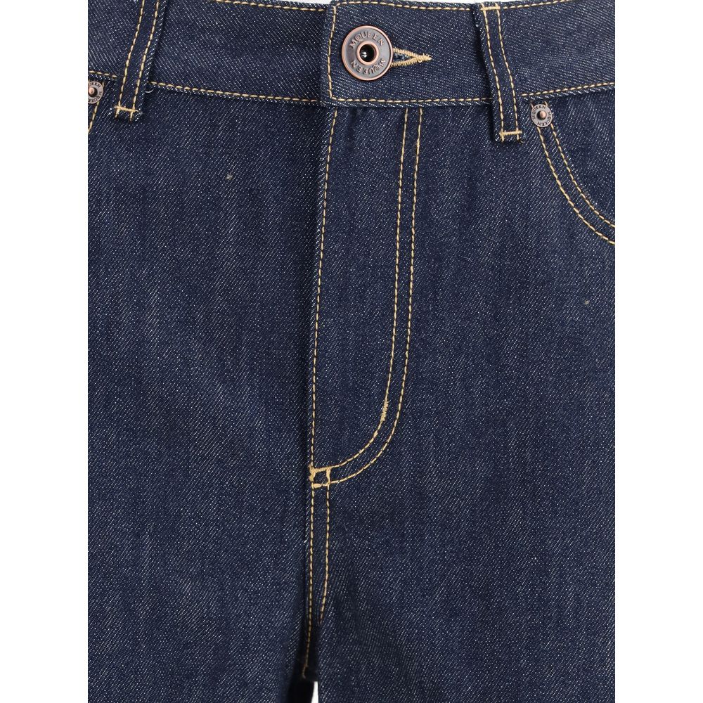 Alexander McQueen Jeans aus blauer Baumwolle mit geradem Bein