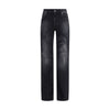 Balenciaga Black Cotton Relaxed Fit Jeans
