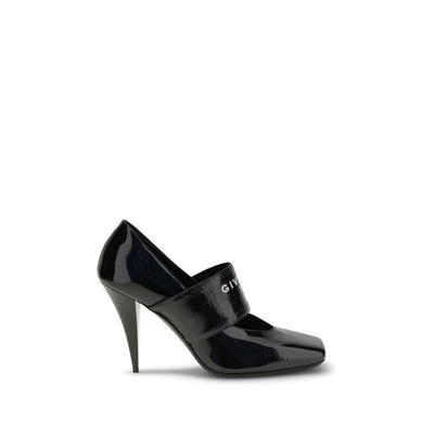 Givenchy Black Calf Leather Bos Taurus High Heel Pumps