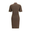 Jacquemus Brown Merino Wool Casual Dress