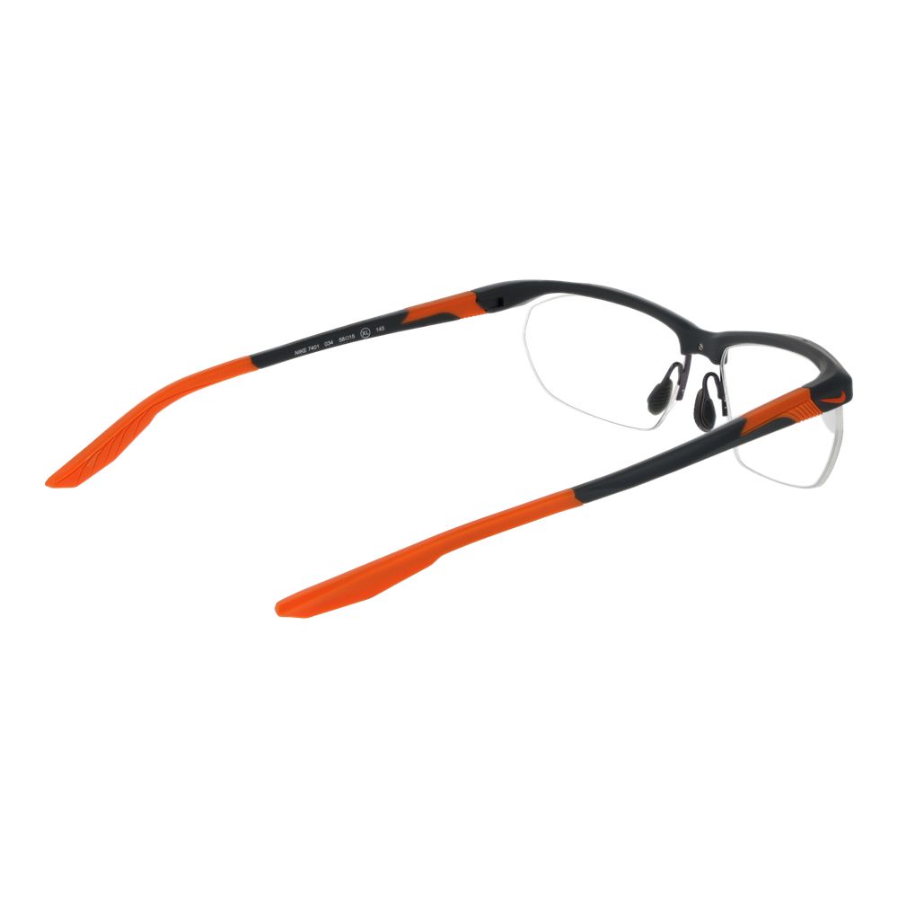 Nike Brille aus grauem Edelstahl (Gestell)