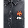 Kenzo Schwarzes Jeanshemd