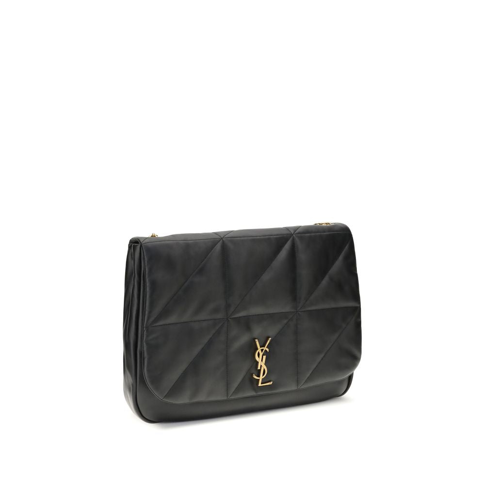 Saint Laurent Schultertasche aus schwarzem Lammleder Ovis Aries