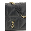 Saint Laurent Schultertasche aus schwarzem Lammleder Ovis Aries