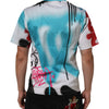 Dolce & Gabbana White Graffiti Crew Neck Short Sleeves T-shirt
