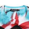 Dolce & Gabbana White Graffiti Crew Neck Short Sleeves T-shirt
