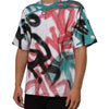 Dolce & Gabbana White Graffiti Crew Neck Short Sleeves T-shirt
