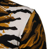 Dolce & Gabbana Multicolor Leopard Palm Leaf Men Crew Neck T-shirt