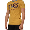Dolce & Gabbana Yellow Logo Crew Neck Short Sleeves T-shirt