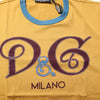 Dolce & Gabbana Yellow Logo Crew Neck Short Sleeves T-shirt