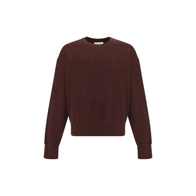 Alexander McQueen braunes Baumwoll-Sweatshirt