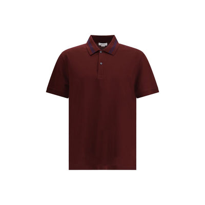 Alexander McQueen Bordeaux Baumwoll-Polohemd