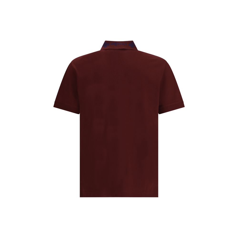 Alexander McQueen Bordeaux Baumwoll-Polohemd