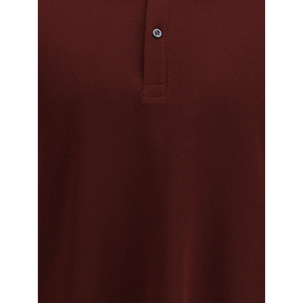 Alexander McQueen Bordeaux Baumwoll-Polohemd