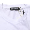 Dolce & Gabbana White Graphic Print Cotton Crew Neck T-shirt