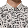 Dolce & Gabbana White Musical Print Collared Polo T-shirt