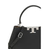 Tory Burch Black Calf Leather Bos Taurus Handbag