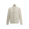 Brunello Cucinelli White Cashmere Cardigan