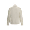 Brunello Cucinelli White Cashmere Cardigan