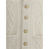 Brunello Cucinelli White Cashmere Cardigan