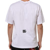 Dolce & Gabbana White Logo Print Cotton Crew Neck Men T-shirt