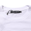 Dolce & Gabbana White Logo Print Cotton Crew Neck Men T-shirt