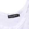 Dolce & Gabbana White Sleeveless Round Neck Tank Top T-shirt