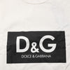 Dolce &amp; Gabbana Weißes Herren-T-Shirt aus Baumwolle mit Logoprint und Rundhalsausschnitt