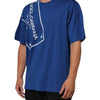Dolce & Gabbana Blue Logo Print Cotton Crew Neck Men T-shirt