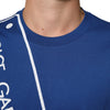 Dolce & Gabbana Blue Logo Print Cotton Crew Neck Men T-shirt