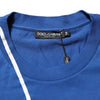 Dolce & Gabbana Blue Logo Print Cotton Crew Neck Men T-shirt