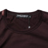 Dolce & Gabbana Brown Logo Plaque Cotton Crew Neck T-shirt