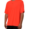 Dolce & Gabbana Neon Orange Polyester Men Crew Neck T-shirt