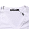 Dolce & Gabbana White Cotton V-Neck Short Sleeves T-shirt