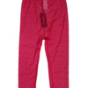 Dolce & Gabbana Fuchsia Logo Lace Tight Midi Trousers Underwear