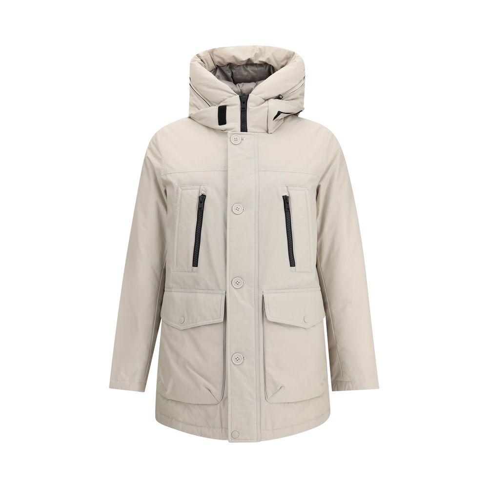 Woolrich Beige Baumwollparka
