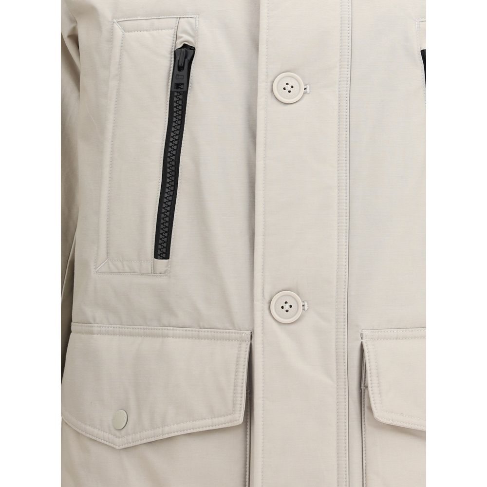 Woolrich Beige Baumwollparka