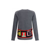 Comme Des Garçons Gray Marabou Sweatshirt