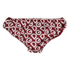 Dolce &amp; Gabbana Bordeaux DG Logo Slip Bottom Slip Unterwäsche